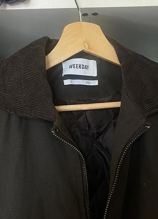 Чоловіча осіння демісезонна куртка бомбер weekday utility waxed jacket ...