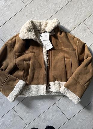 Дублянка жіноча zara коричнева