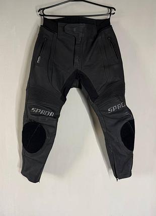 Мужские кожаные мотоштаны spada genuine leather (размер l / eur 52 / short leg)