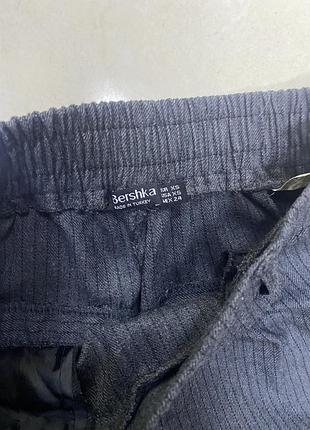 Брюки в полоску bershka xs 6
