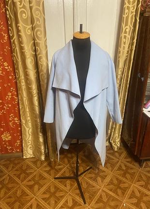 Блакитне пальто - накидка 4