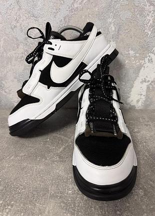 Кеди шкіряні nike dunk low jumbo panda