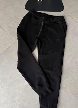 Чоловічі мужские спортивні штани nike tech flecee black ніке теч фліс