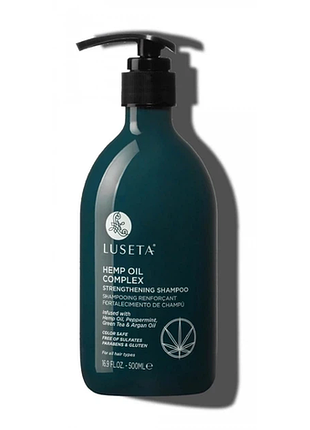 Шампунь зміцнюючий, поживний для росту волосся luseta hemp oil complex shampoo 500 мл