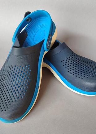 Сабо дитячі crocs j4 сині з чорним
