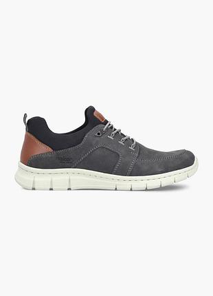 Мужские ботинки rieker halbschuh темно-серые р. 40 (стелька 25,5 см)