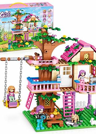 Конструктор домик на дереве 504 детали совместим с lego friends для детей от 8 лет