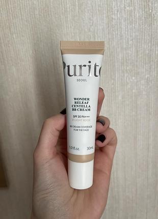 Purito wonder releaf centella bb cream  відтінок 21 light beige 30 мл
