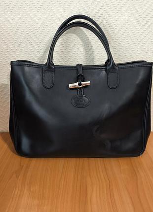Longchamp оригінальна  шкіряна сумка тоут