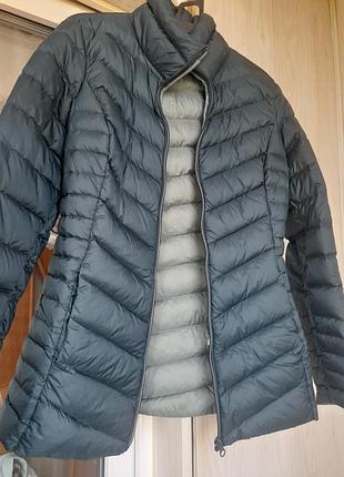 Жіночий пуховик outerwear бірюзово-зелений, розмір 38