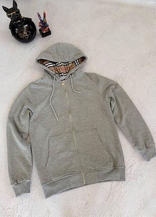 Full zip кофта burberry grey