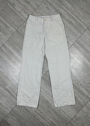 Dirk bikkembergs vintage 90s archive white pants trousers mens cotton/linen штани брюки чіноси льон