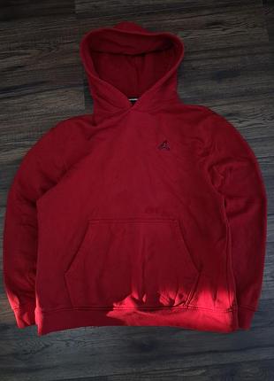 Червоне чоловіче худі jordan essentials fleece pullover (оригінал)