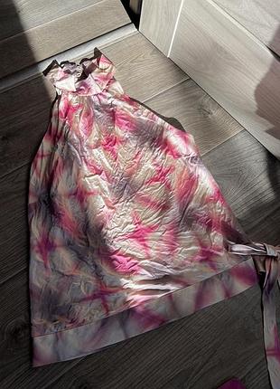 100 silk хальтер блуза john rocha