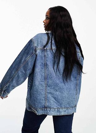 Джинсова куртка оверсайз asos design curve 2