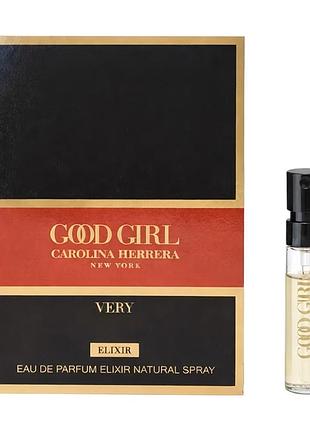 Carolina herrera very good girl elixir 1,5 мл - оригінальний пробник