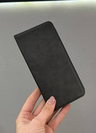 Защитный чехол-книжка для samsung a04s, качественный чехол-книжка для телефона samsung a04s с защитой экрана (черный)