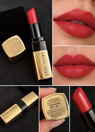 Bobbi brown luxe lip color 491 parisian red — оригінал