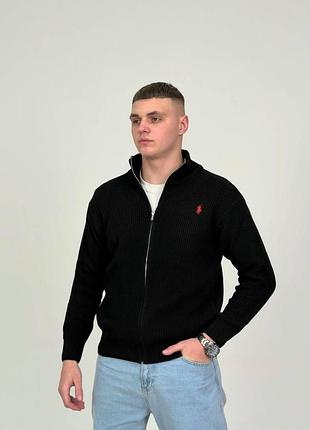 В'язана кофта кардиган polo ralph lauren black