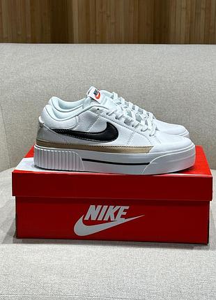 Кроссовки nike court legacy lift black