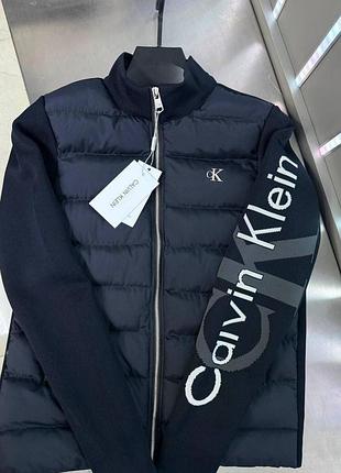 Мужская куртка кридиган calvin klein blue