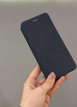 Защитный чехол-книжка для samsung a03s, качественный чехол-книжка для телефона samsung a03s с защитой экрана (синий)