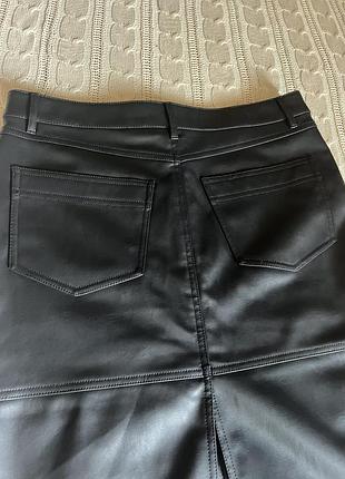 Шкіряна спідниця h&m 6