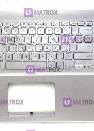 Передняя панель для asus k712ea, s710ea, s712ea, r710ea, x712ea series, rus, silver, серебристая передняя панель