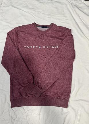 Світшот чоловічий tommy hilfiger бордовий