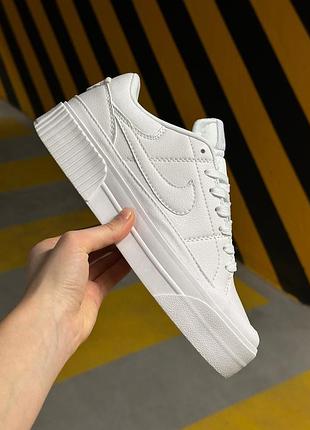 Кроссовки nike court legacy lift total white