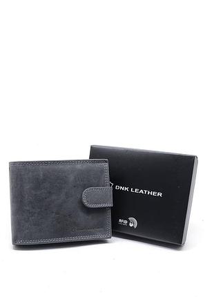 Гаманець чоловічий dnk leather dnk-n992l-chm-black сірий