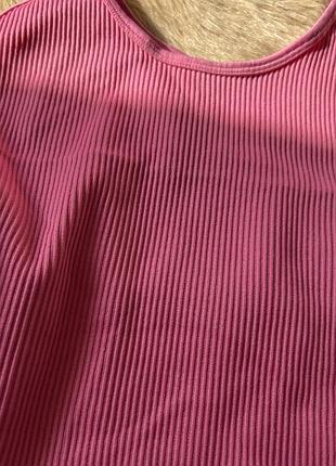 Жіноче боді primark в рубчик рожеве 4