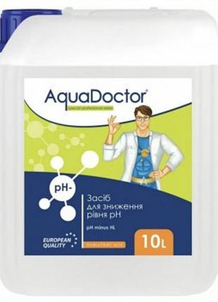Ph minus aquadoctor жидкий ph минус для бассейна аквадоктор 10 л соляная кислота 14%
