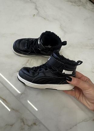 Черевики для дітей puma чорні, 25 розмір, довжина устілки 16 см