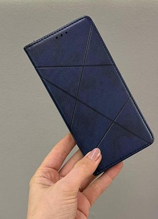 Защитный чехол-книжка для samsung a03, качественный чехол-книжка для телефона samsung a03 с защитой экрана (синий)
