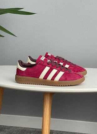 😍 жіночі кросівки adidas bermuda collegiate burgundy ie7426