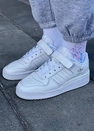 😍 женские кроссовки adidas forum low white