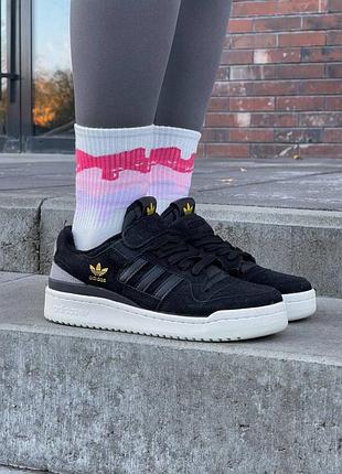 Мужские кроссовки adidas forum low «black»