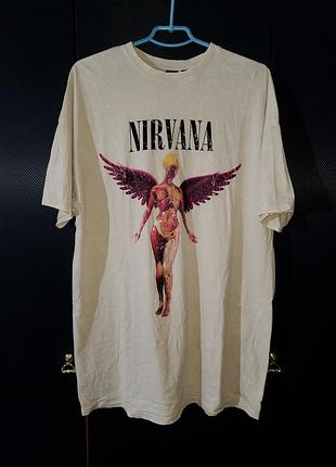 Футболка primark x nirvana коллаб оригинал мужская летняя l-xl