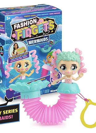 Антистрес для дівчинки fashion fidgets mermaids русалочка рожевий, блакитний