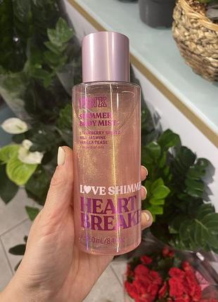 Спрей для тіла  з шимером victoria's secret heartbreaker