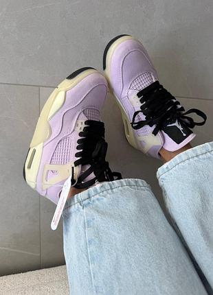 Кросівки жіночі nike air jordan 4 | « pink denim »