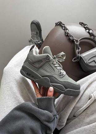 Кросівки жіночі nike air jordan retro 4 | wet cement premium
