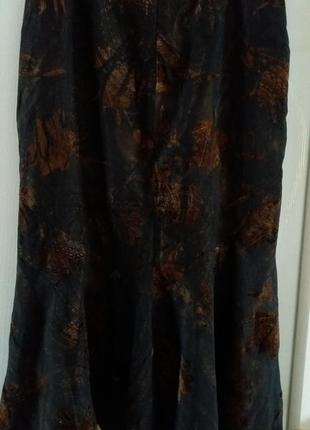 Супер брендовая юбка миди коричневая годэ размер м/46. польша.2 фото