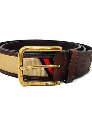Ремінь tommy hilfiger, бавовна / шкіра, 90–100 см