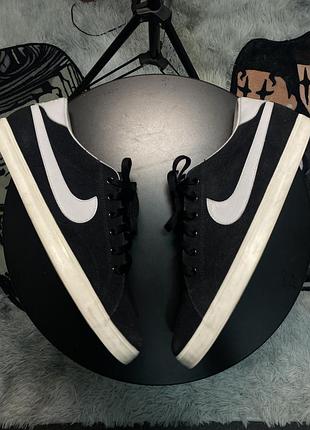 Кросівки nike sb zoom blazer low gt чорні, розмір 44.5