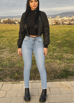 Джинси блакитні скіні 👖 еластичні заужені ⚡ zebra slim 💫 заужені з високою посадкою💙гарні жіночі джинси 💙 розмір s
