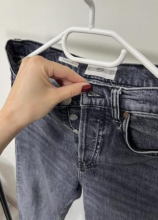 Джинсы серые mango premium, 34 размер🩶