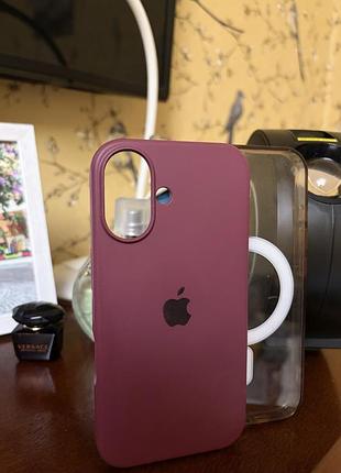 Чохол apple для iphone 16 силіконовий