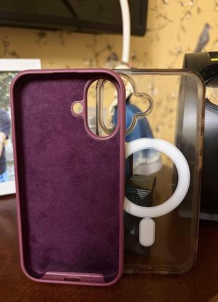 Чохол apple для iphone 16 силіконовий 2